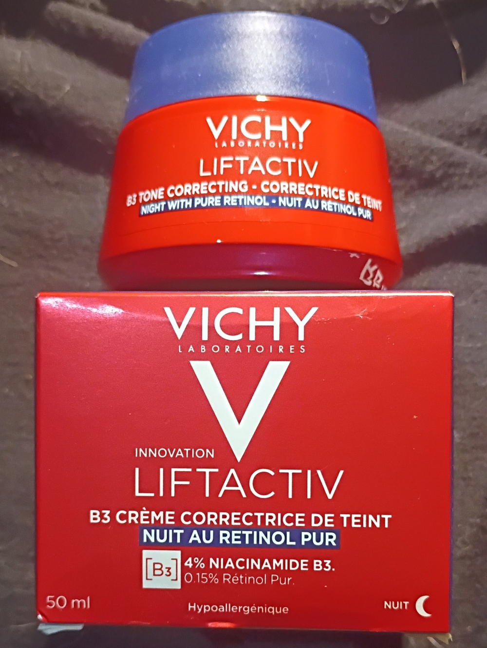 VICHY LiftActiv B3 Tone Correcting Night Cream with Pure Retinol
